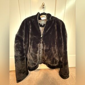 UGG Black Plush Jacket